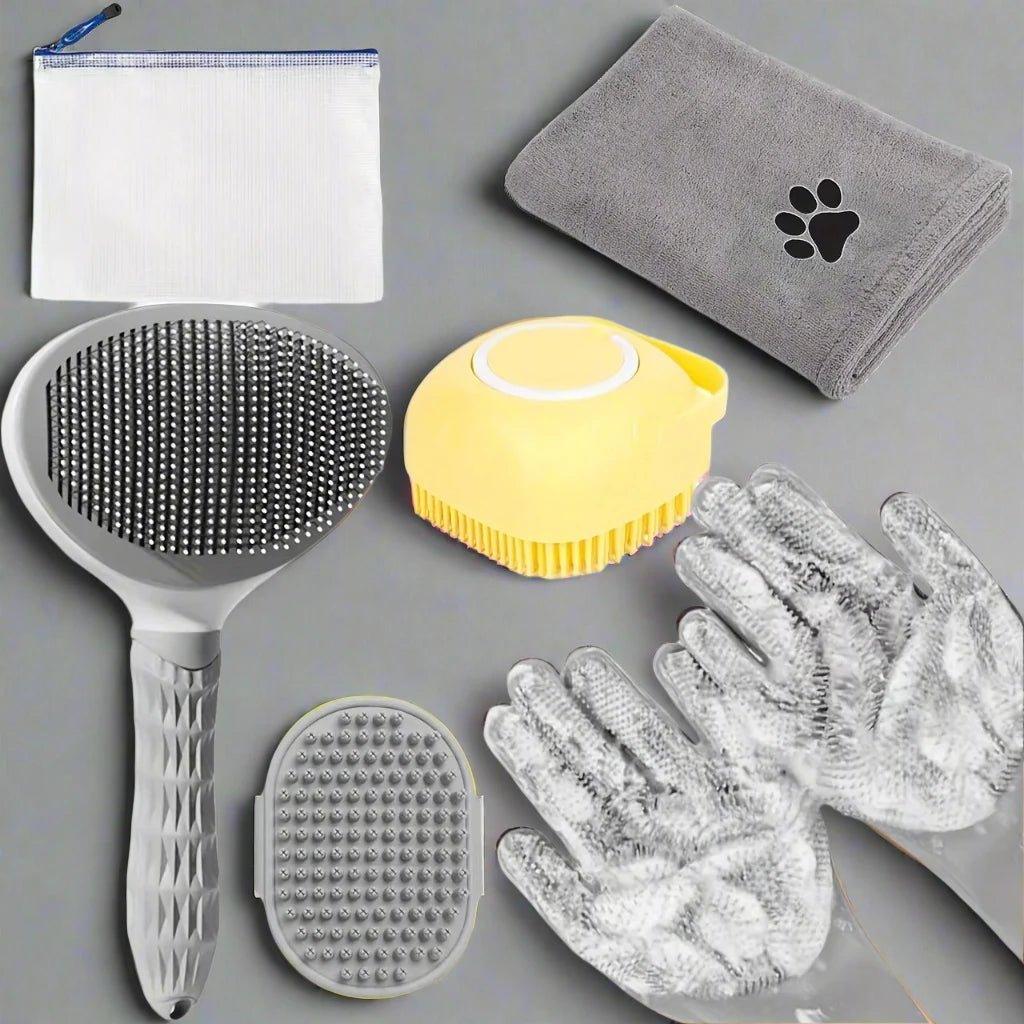 6-Piece Pet Grooming & Cleaning Set - Teiin