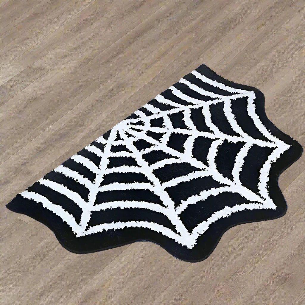 Black Spider Web Rug - Teiin