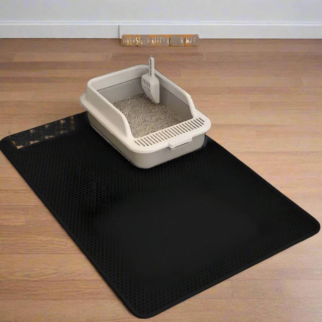 Large Double Layer Waterproof Cat Litter Mat - Teiin