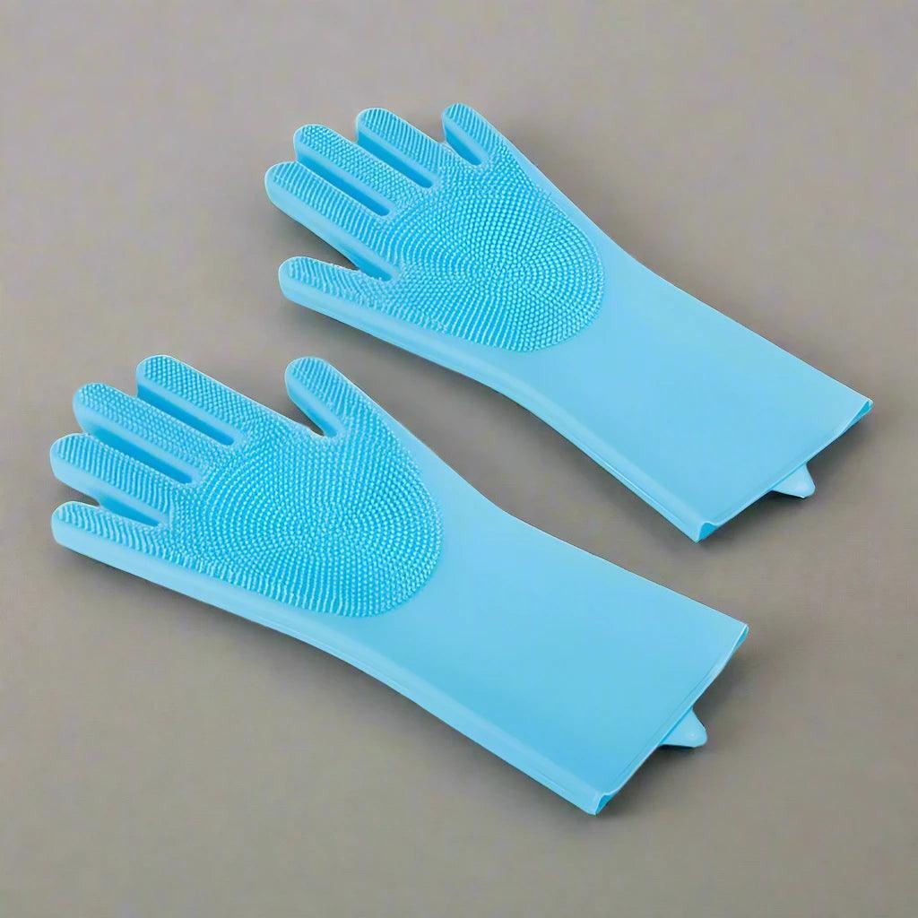 Silicone Pet Grooming Bathing Gloves - Teiin