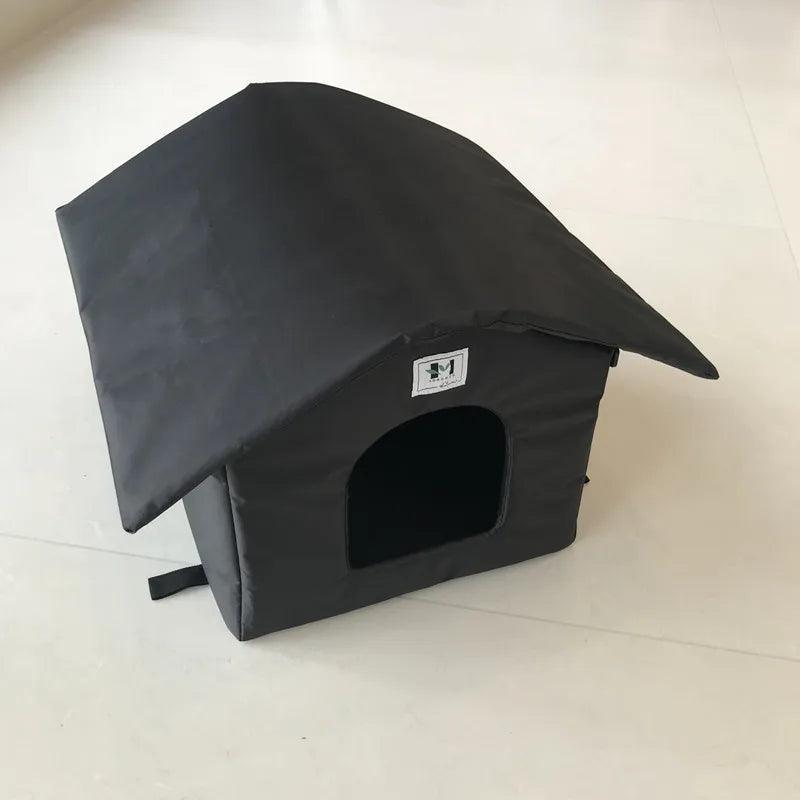 Winter Waterproof Outdoor Pet House – Cozy Cat & Dog Nest Cabin for Indoor & Outdoor Comfort - Teiin